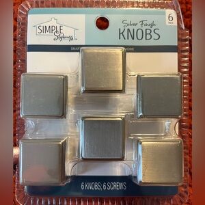 Special  listing for 5 packages of the Simple Stylings Silver Finish Knobs.